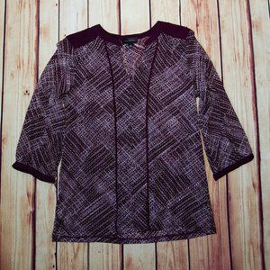 Limited Small 3/4 Sleeve Purple Blouse